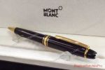 Replica Montblanc Meisterstuck 145 Classique Ballpoint Pen Black & Gold Clip Midsize